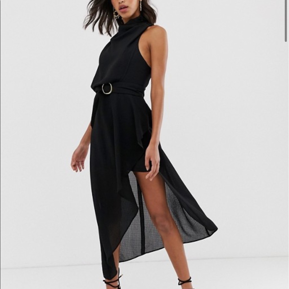 ASOS Drap neck midi dress